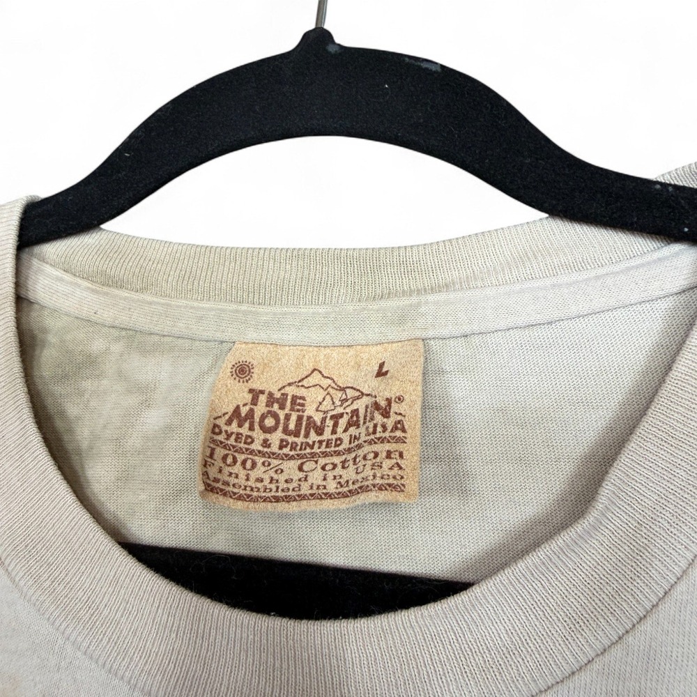 Vintage The Mountain Boston Terrier Dog T Shirt Mens L Tie Dye Graphic Y2K - Picture 5 of 10